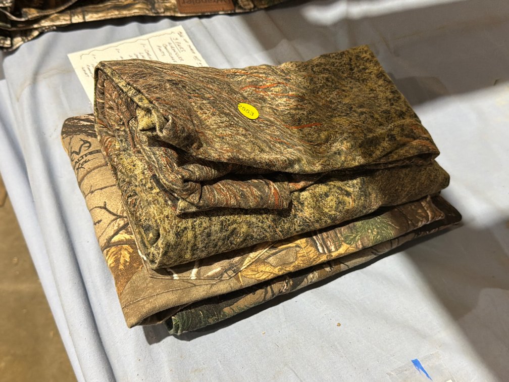 2 XL CAMO SHIRTS AND 1 L CAMO SHIRT