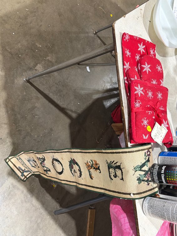 WELCOME DECOR, SNOWFLAKE POT HOLDER, MITT & TOWEL