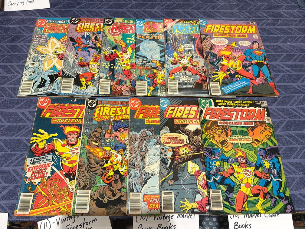11 VINTAGE DC COMIC FIRESTORM COMIC BOOKS