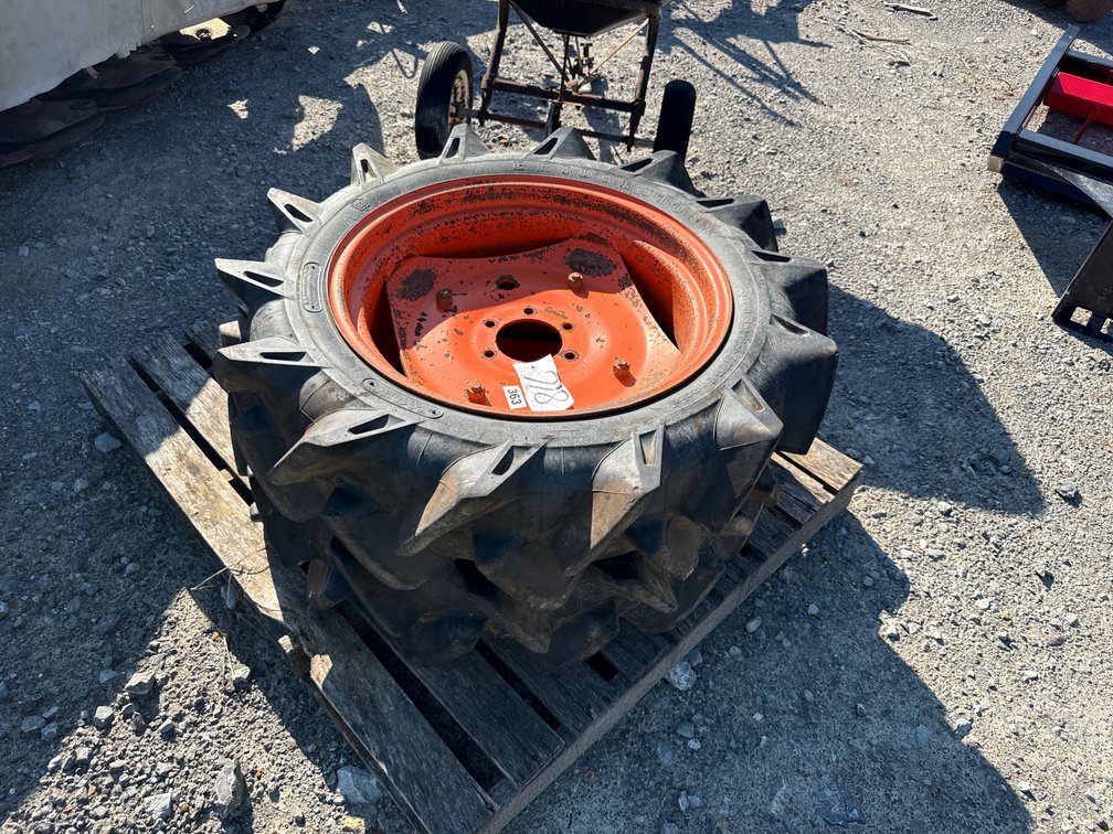 (2) 8.3/8-22 KUBOTA WHEELS AND TIRES
