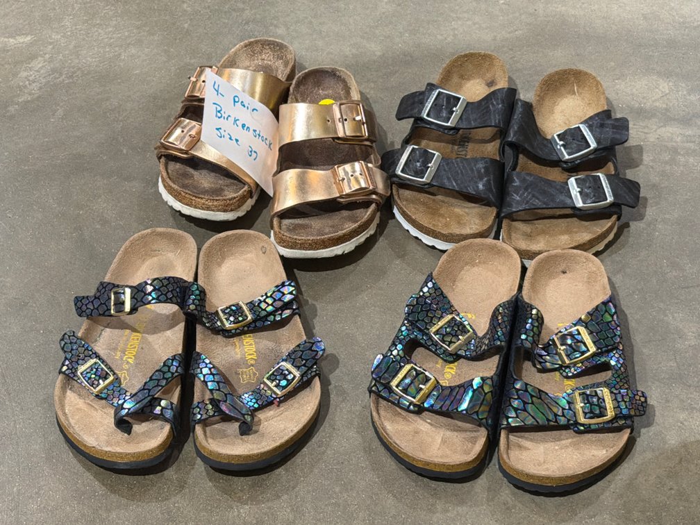 (4) PAIRS OF SANDALS SIZE 37