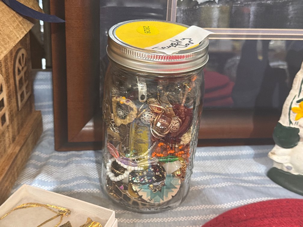 JAR OF JEWELRY