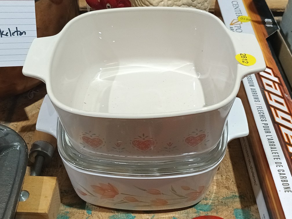 (2) CORNING WARE DISHES