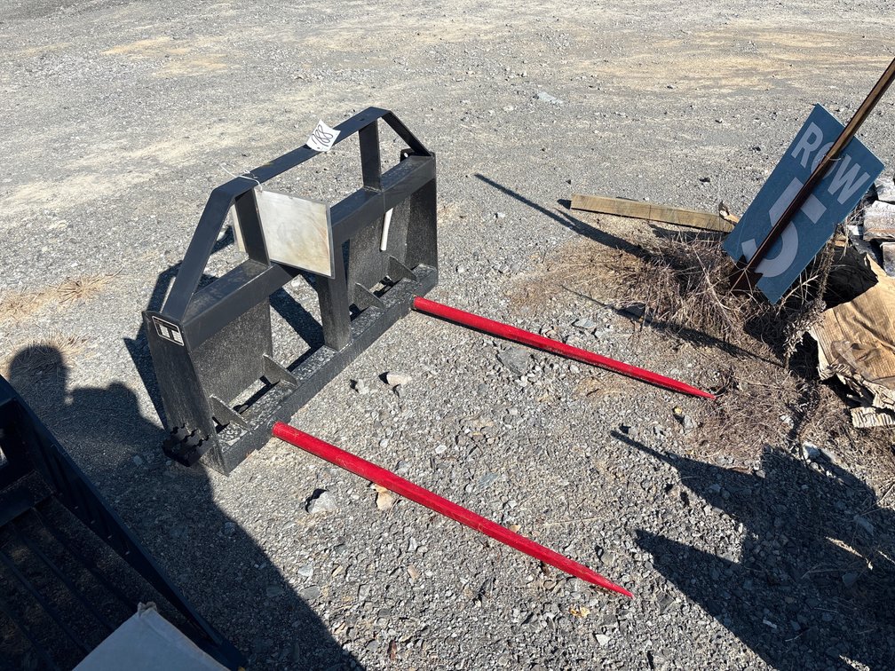 DOUBLE PRONG SKID STEER HAY SPEAR