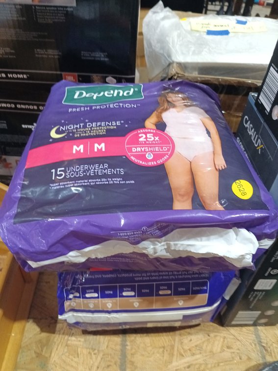 (2) PACKS INCONTINENCE UNDERWEAR