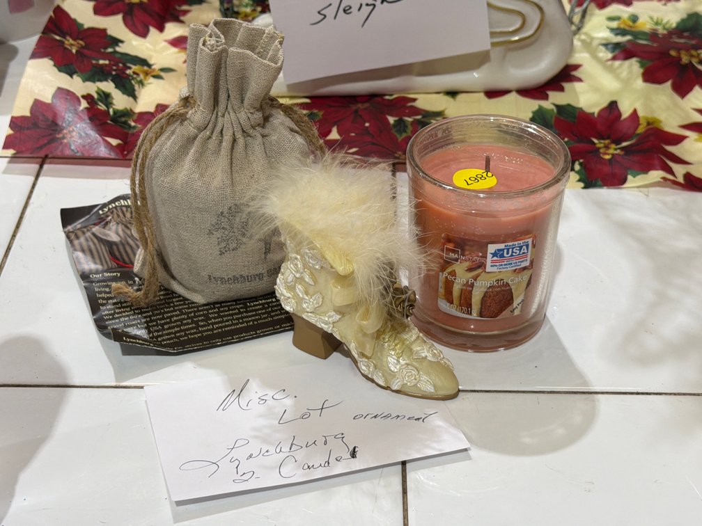 LYNCHBURG CANDLE CO CANDLE, ORNAMENT, CANDLE