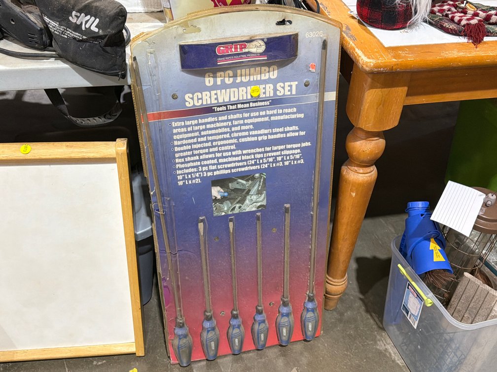 6 PC JUMBO SCREWDRIVER SET
