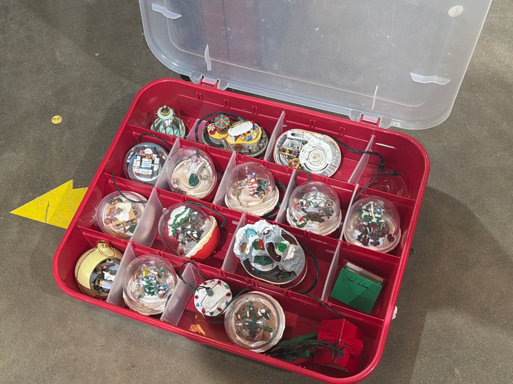 CHRISTMAS ORNAMENTS WITH CONTAINERS