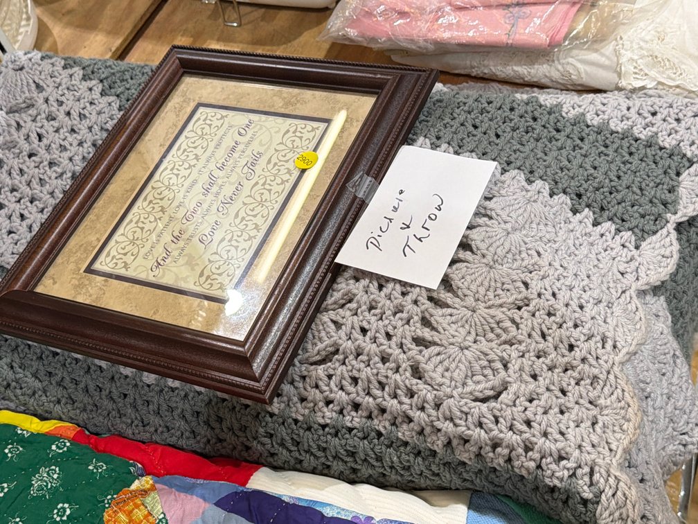 LOVE WALL DECOR, CROCHET THROW BLANKET