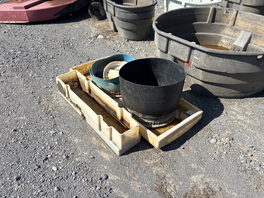 LOT OF FEED & WATER TROUGHS