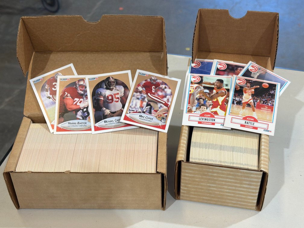 FOOTBALL CARDS AND BASKETBALL CARDS