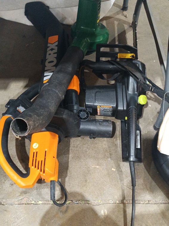 ELECTRIC LEAF BLOWERS AND CHAINSAW