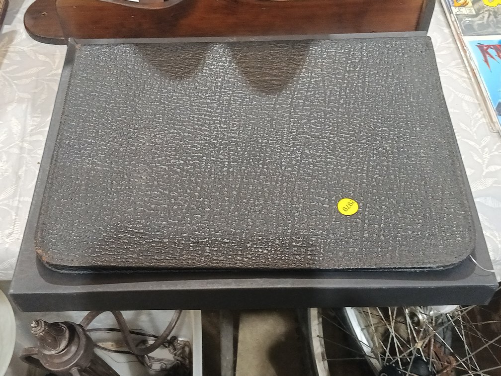 ITALIAN LEATHER ZIP UP PORTFOLIO CARRYING CASE IN BOX
