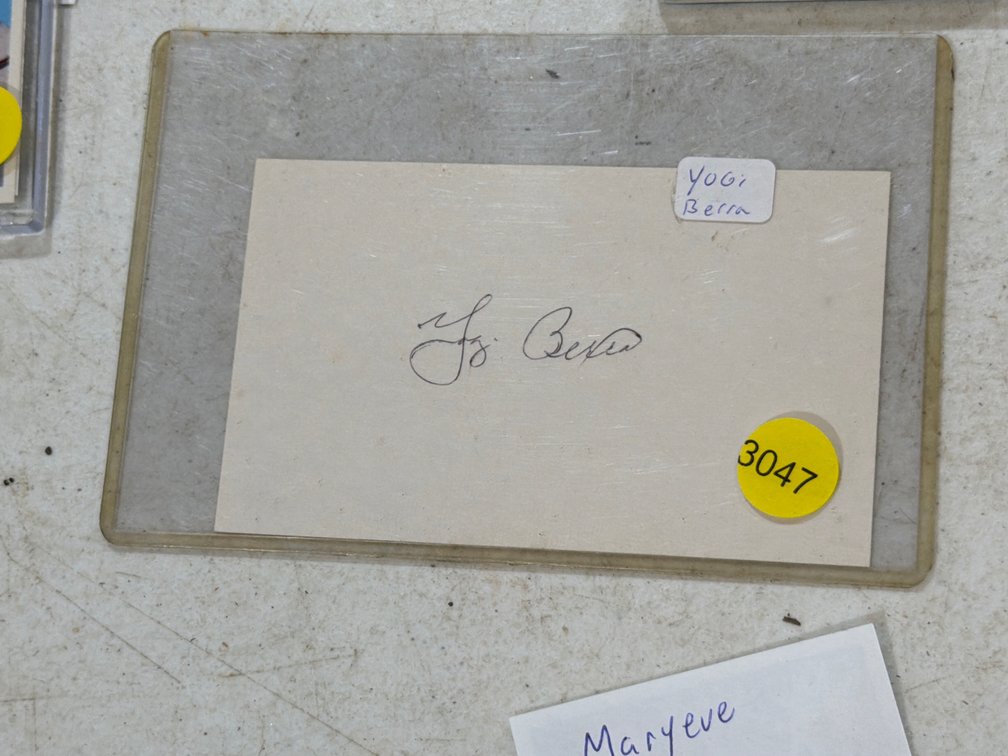 YOGI BERRA SIGNATURE