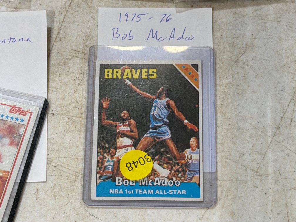 BOB MCADOO BASKETBALL CARD