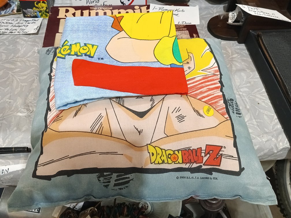 POKEMON PILLOWCASE AND DRAGON BALL Z PILLOW