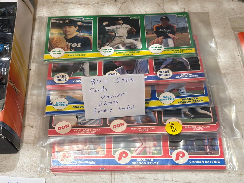 80’S STAR CARDS UNCUT SHEETS SEALED
