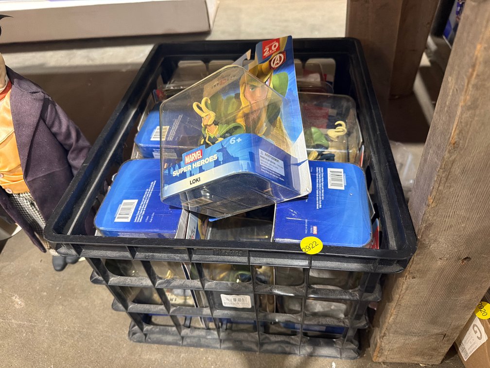 CRATE OF DISNEY INFINITI LOKI FIGURES