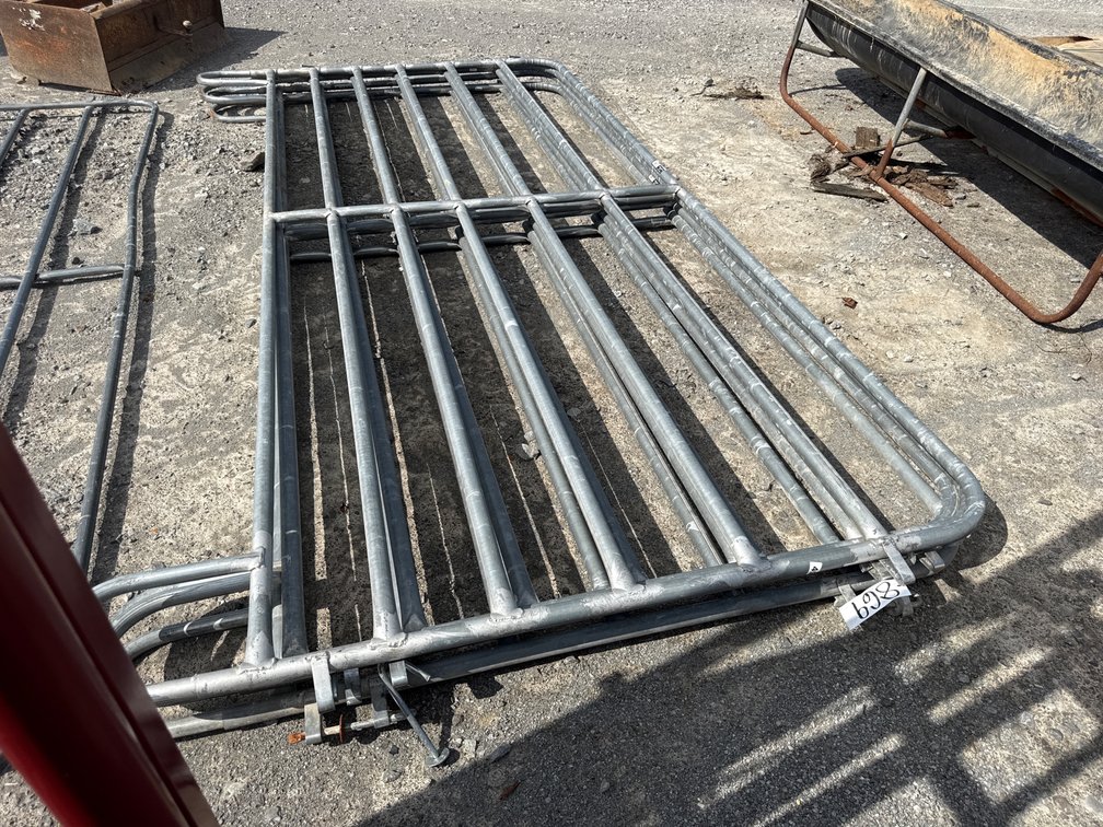 (4) 12’x6’ GALVANIZED CORRAL PANELS