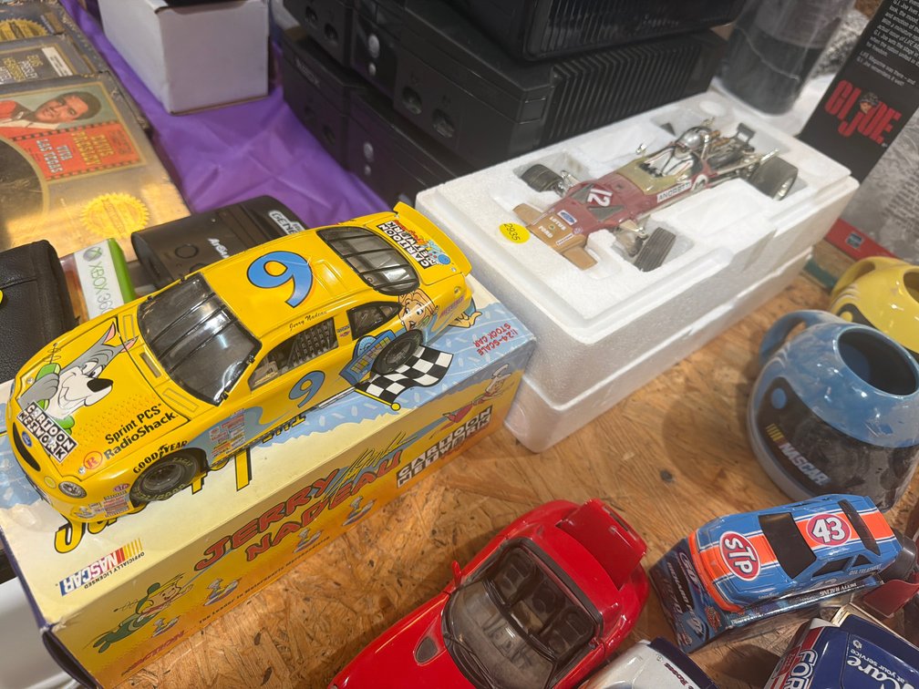 DIE CAST RACER AND STOCK CAR
