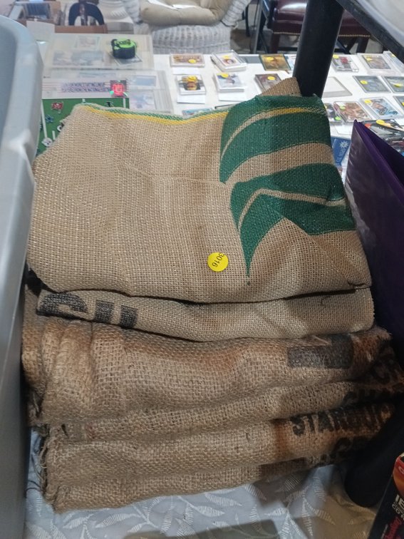 (6) BURLAP SACKS