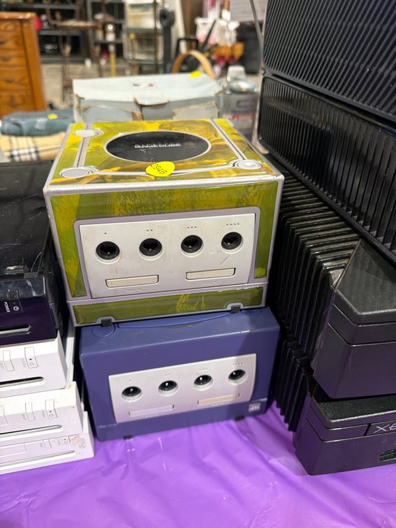 TWO NINTENDO GAME CUBE CONSOLES (NO CORDS)