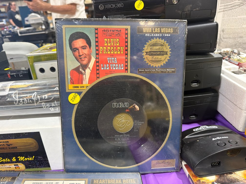FRAMED ELVIS PRESLEY VIVA LAS VEGAS RECORD ALBUM