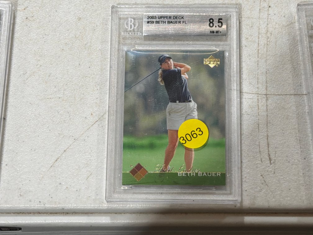 2003 UPPER DECK BETH BAUER GOLF CARD