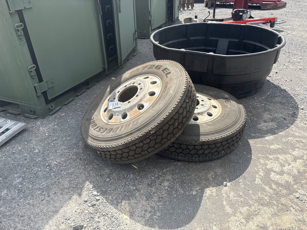 (2) 11R24.5 WHEELS & TIRES