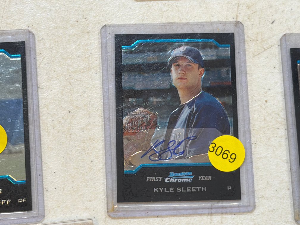 KYLE SLEETH AUTOGRAPHED BASEBALL CARD