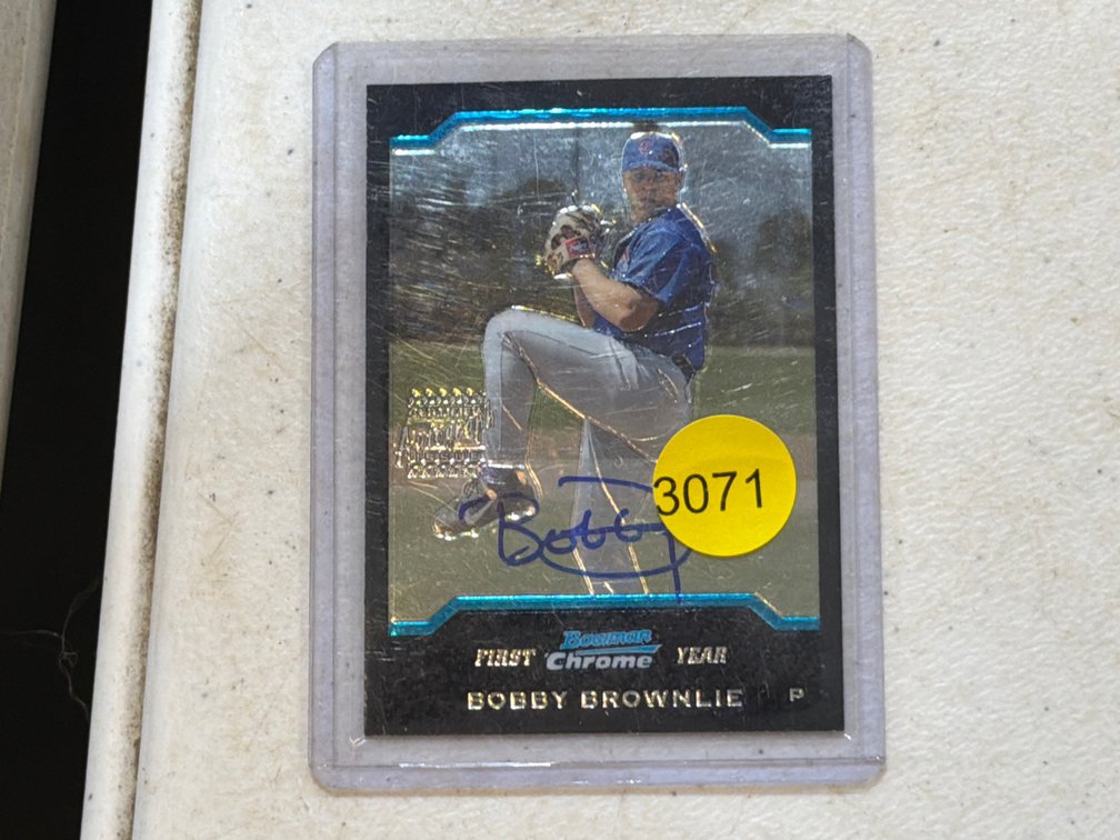 BOBBY BROWNLIE AUTOGRAPHED BASEBALL CARD