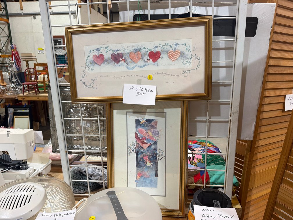 TWO FRAMED PRINTS