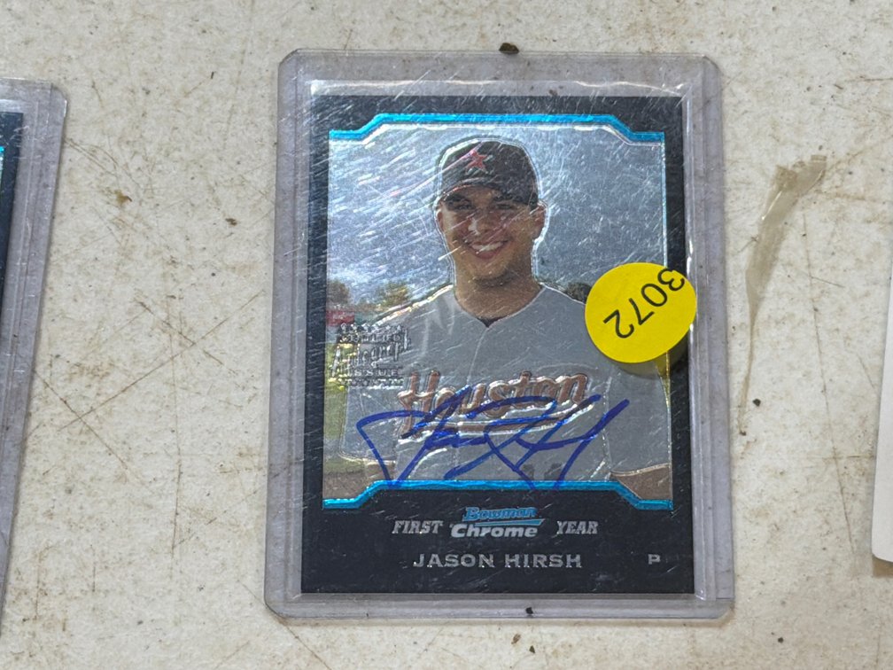 JASON HIRSH AUTOGRAPHED BASEBALL CARD