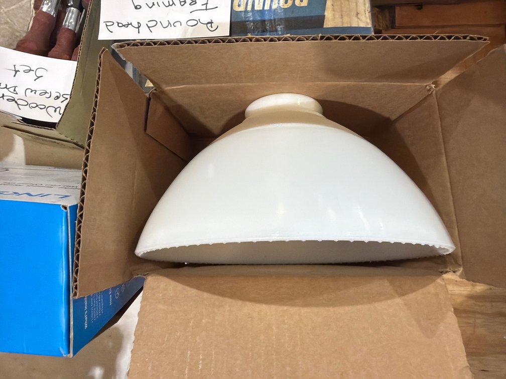 VINTAGE MILK GLASS SHADE