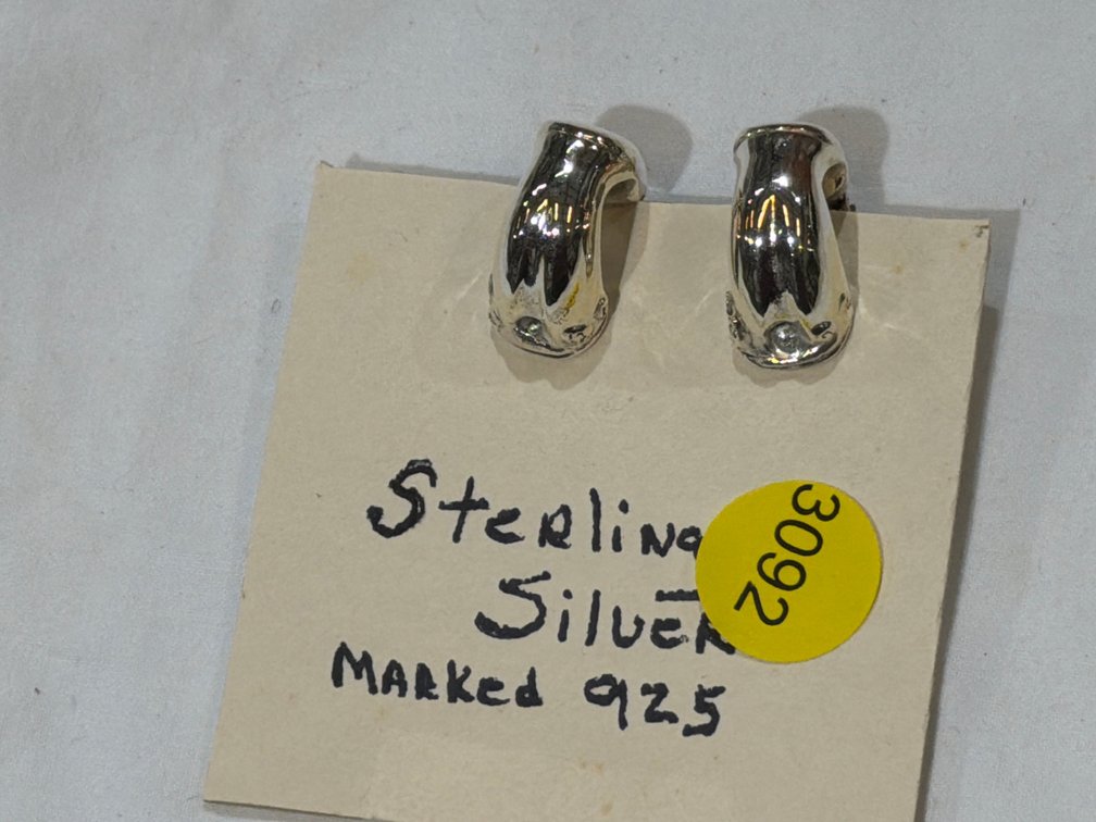 STERLING SLIVER EARRINGS MARKED 925