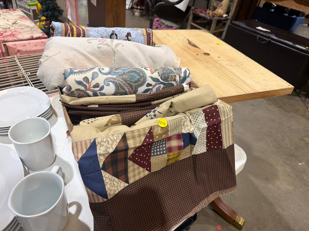 BOX OF FABRIC