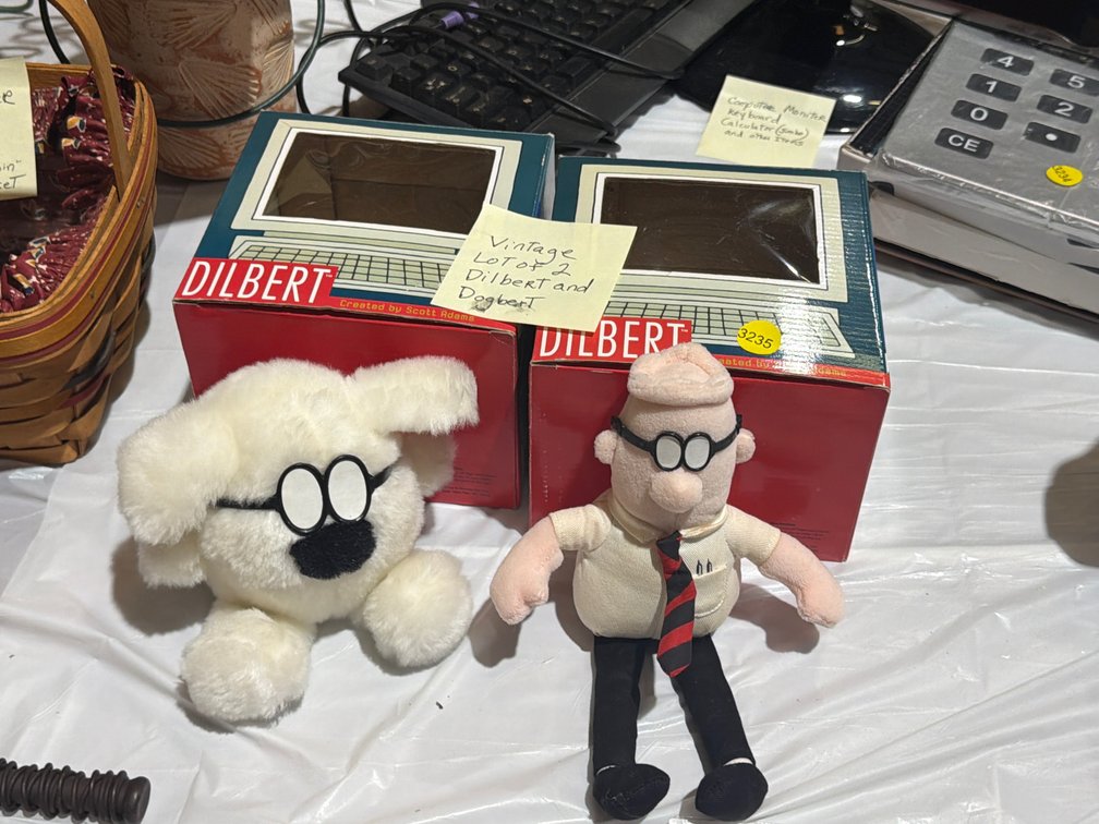 DILBERT AND DOGBERT PLUSHES