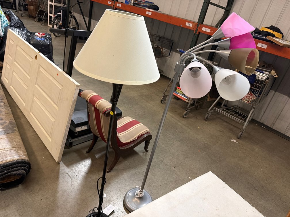 TWO FLOOR LAMPS