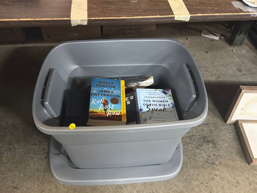 TOTE OF BOOKS