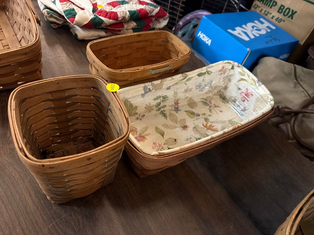 3 LONGABERGER BASKETS