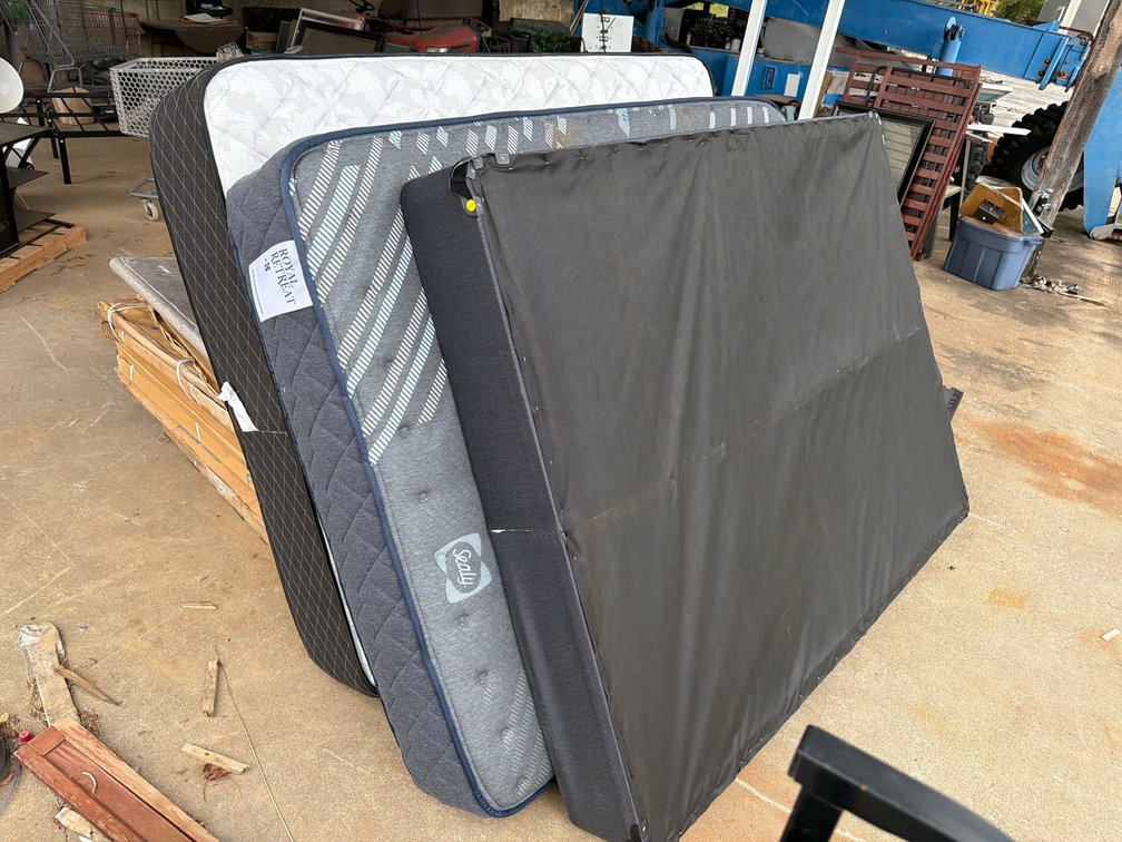 (2) QUEEN MATTRESSES, (1) BOX SPRINGS