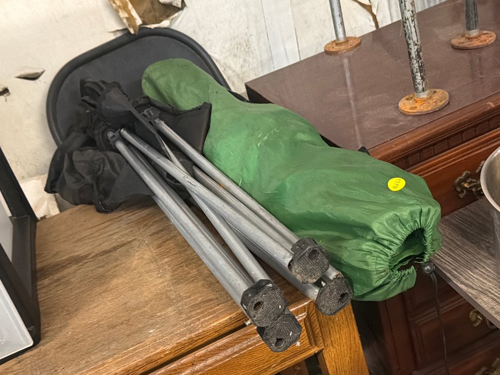 TWO FOLDING CHAIRS