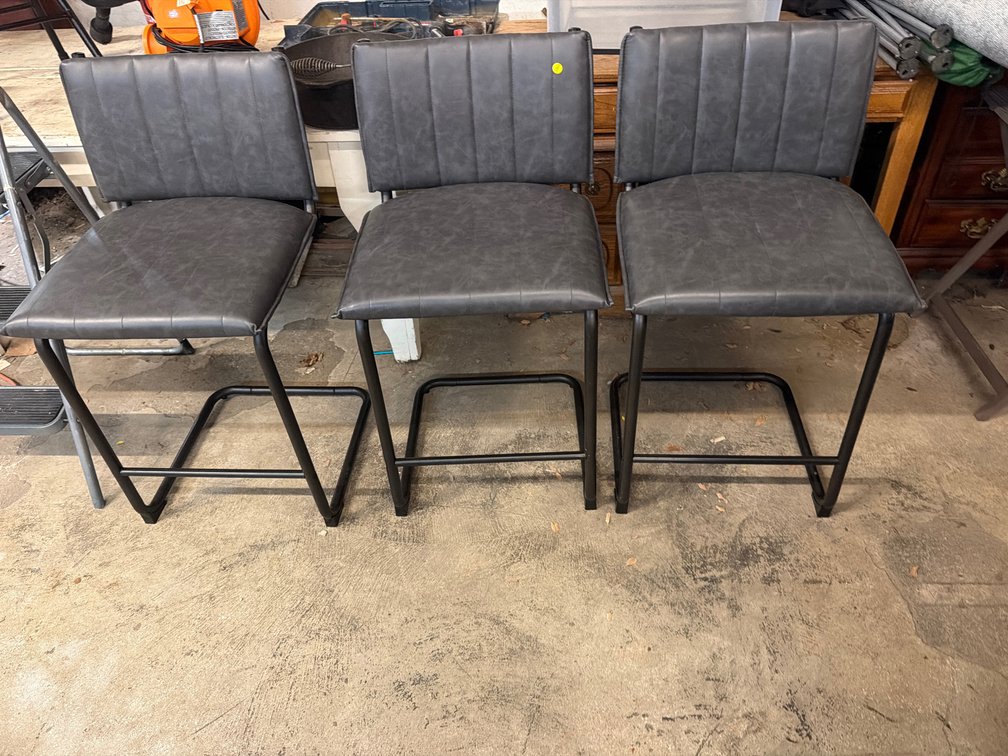 (3) BAR STOOLS