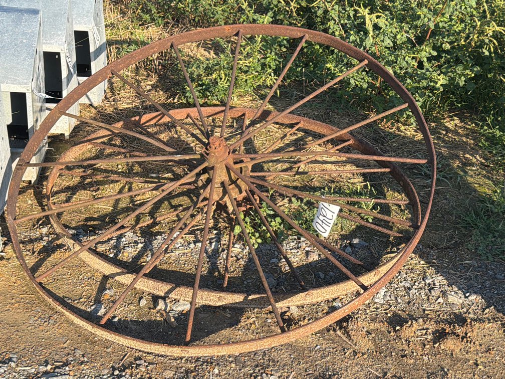 (2) 54” METAL WHEELS