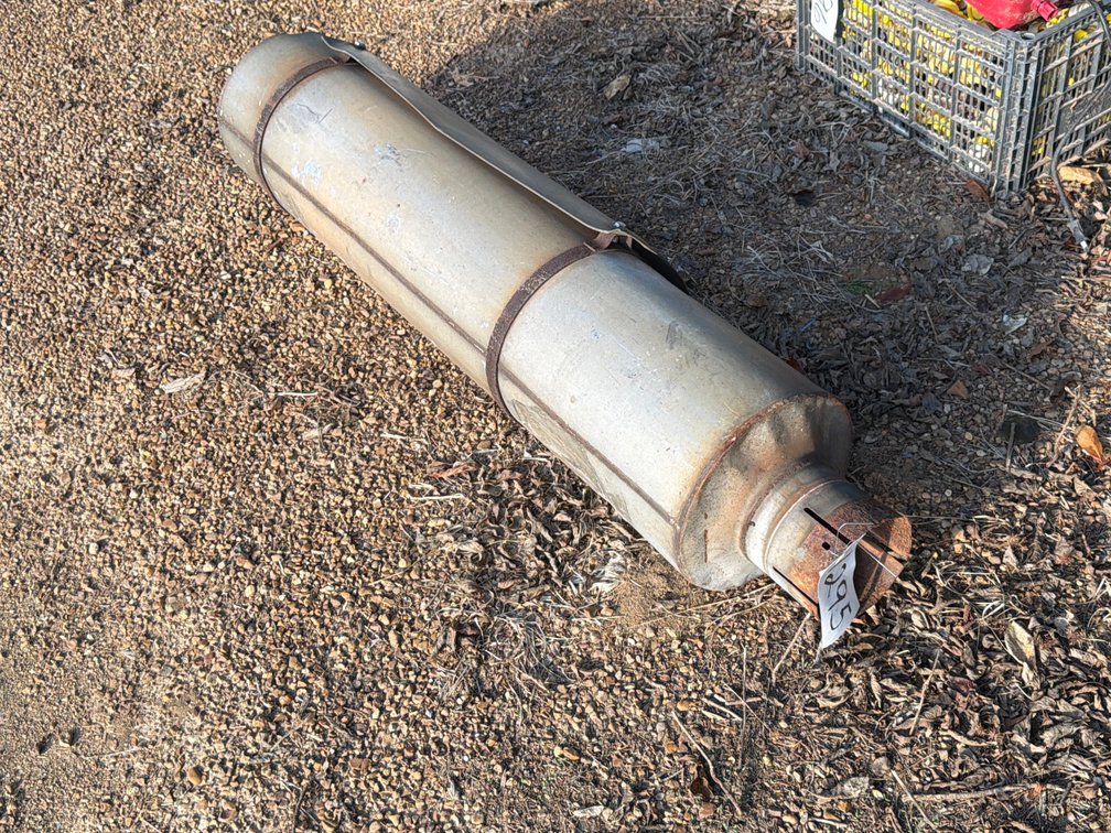 SEMI TRUCK EXHAUST MUFFLER, TIRE CHALKS, & CAUTION TRIANGLES