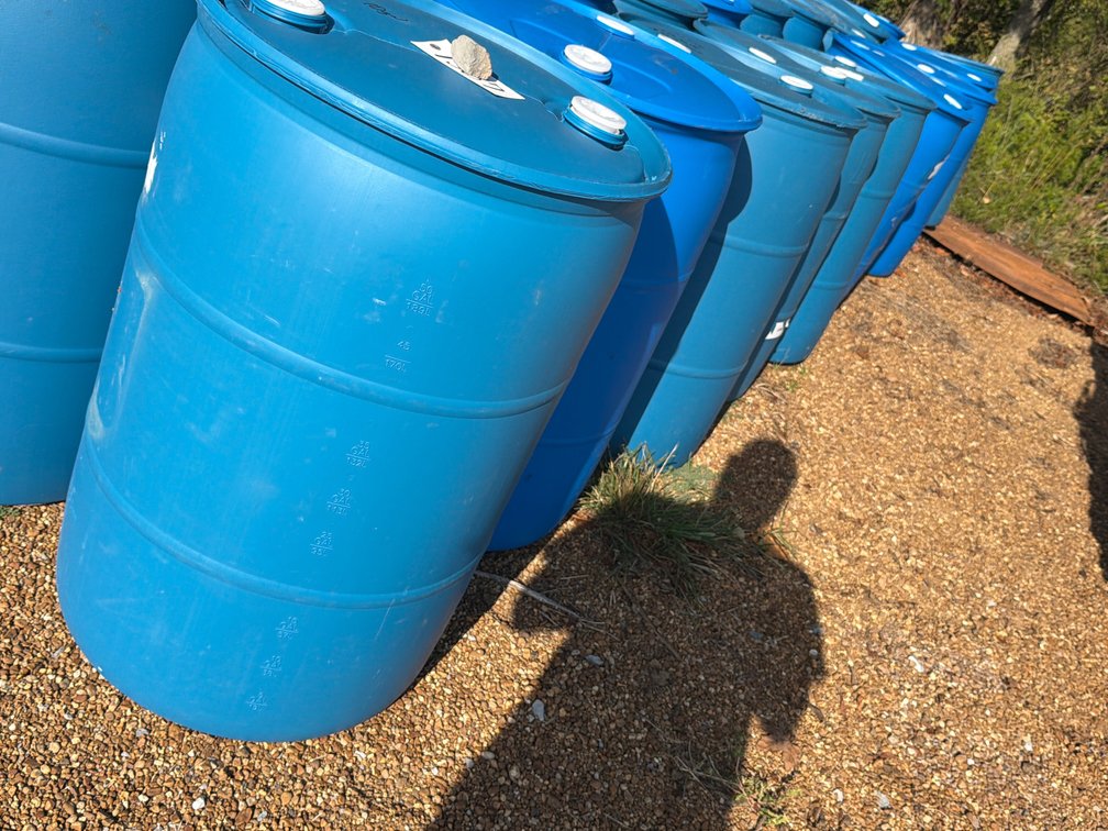 (10) PLASTIC BARRELS