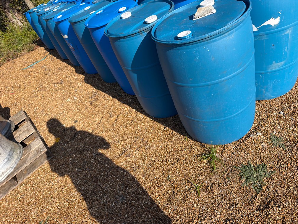 (10) PLASTIC BARRELS