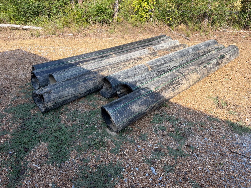 LOT OF LARGE POLY PIPE 13”X171”