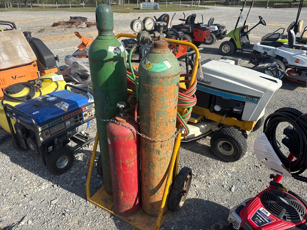 TORCH SET AND CART