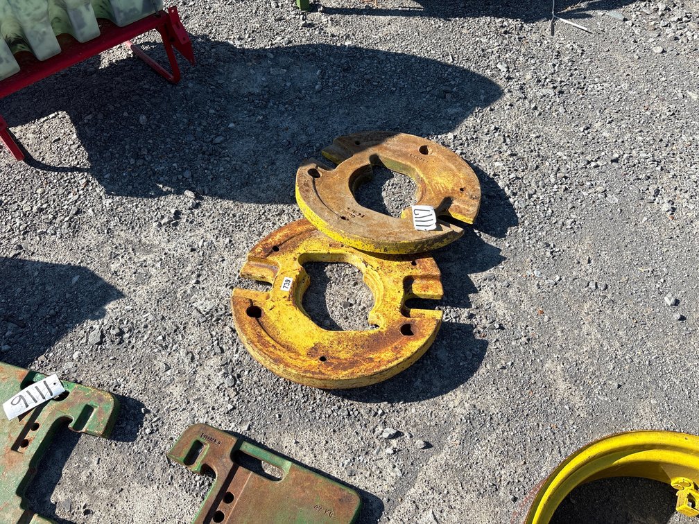 (2) JOHN DEERE WHEEL WEIGHTS